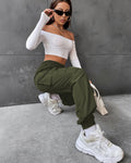 Petite Flap Pocket Side Cargo Pants