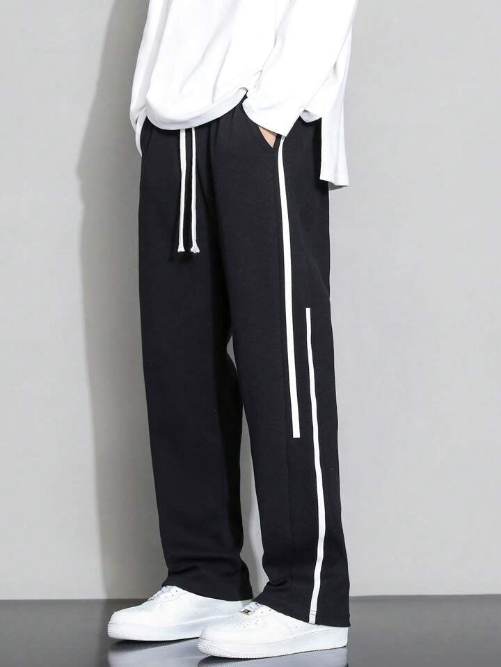 Contrast Tape Jogger Pants