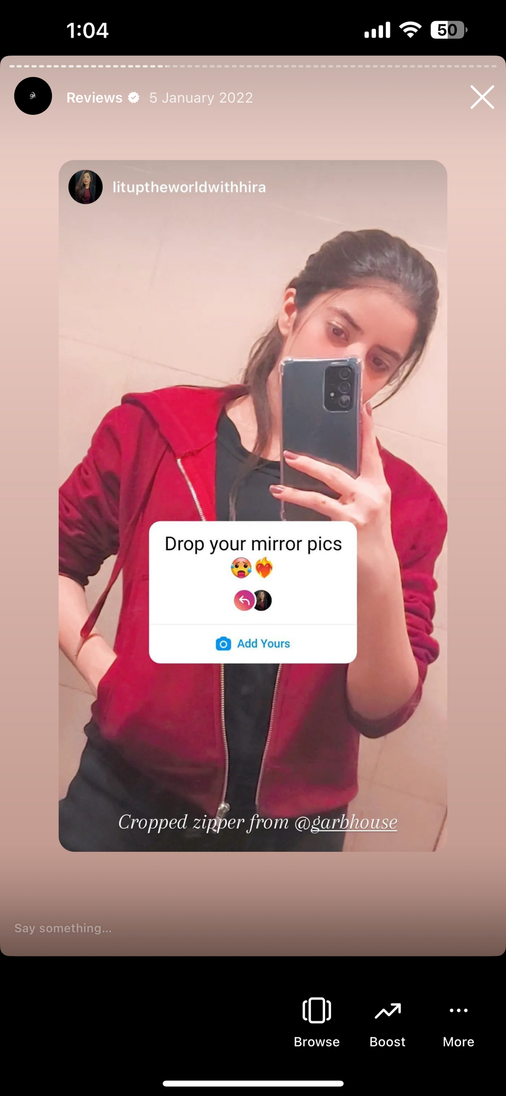 Crop hoodie