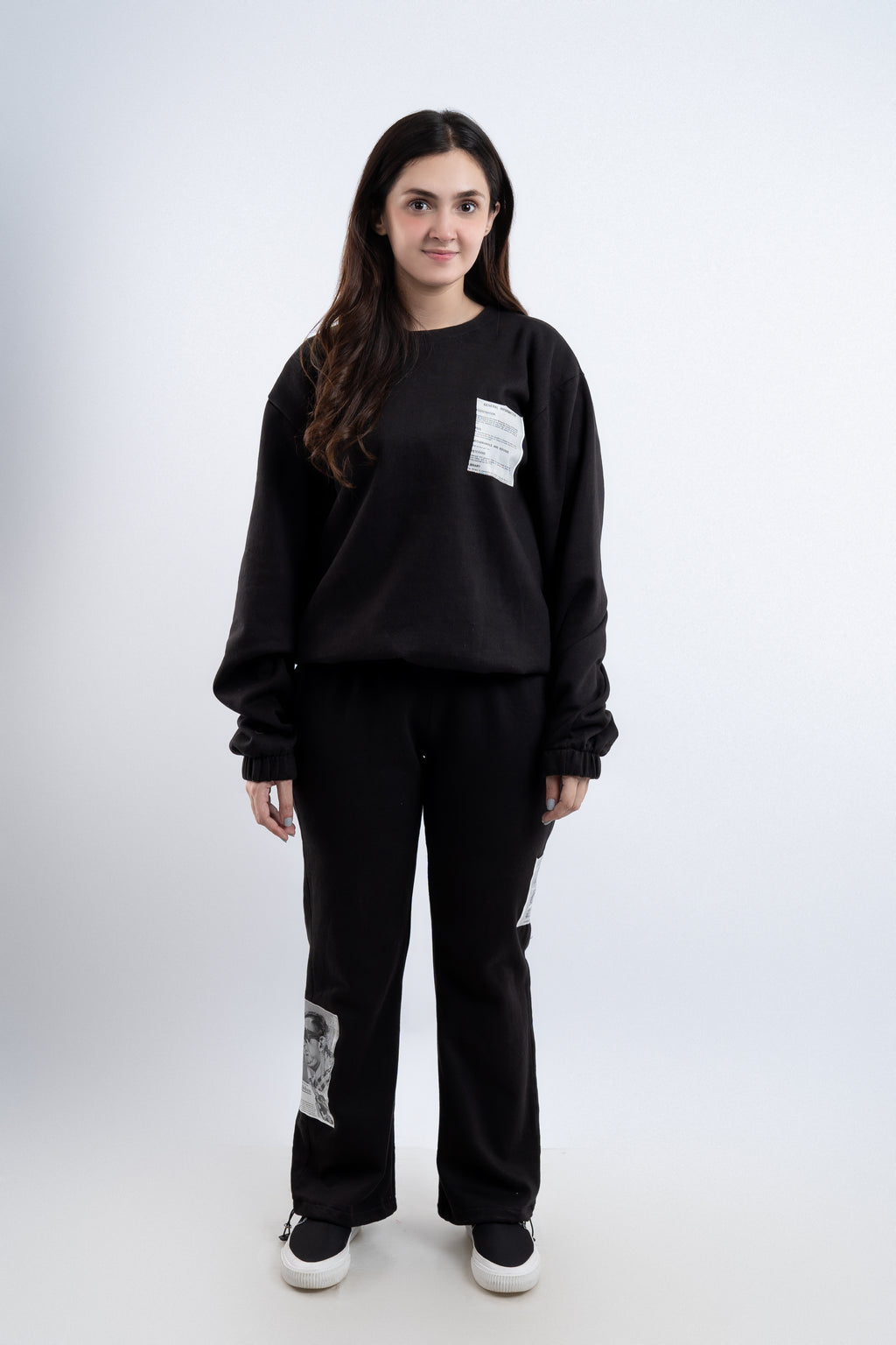 Black Patchwork Co-Ord Set