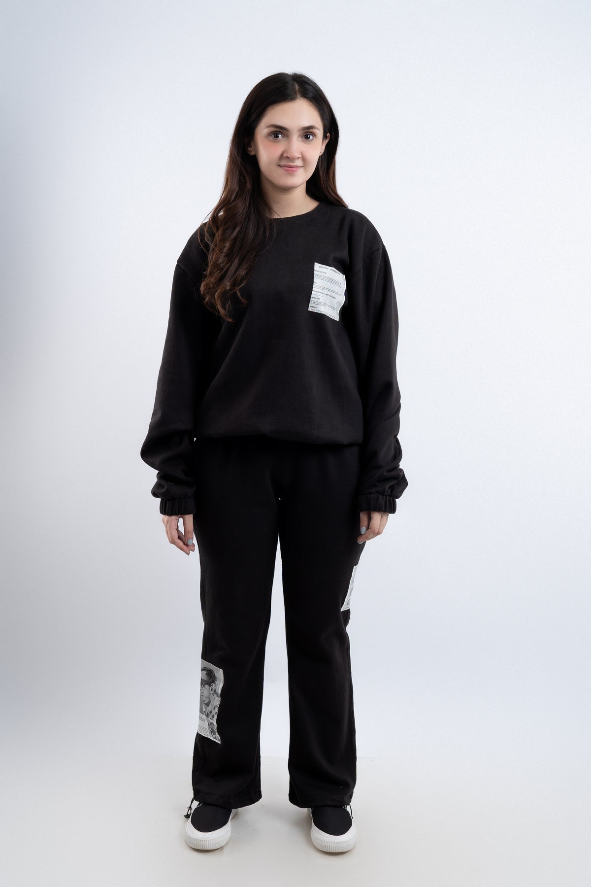 Black Patchwork Co-Ord Set