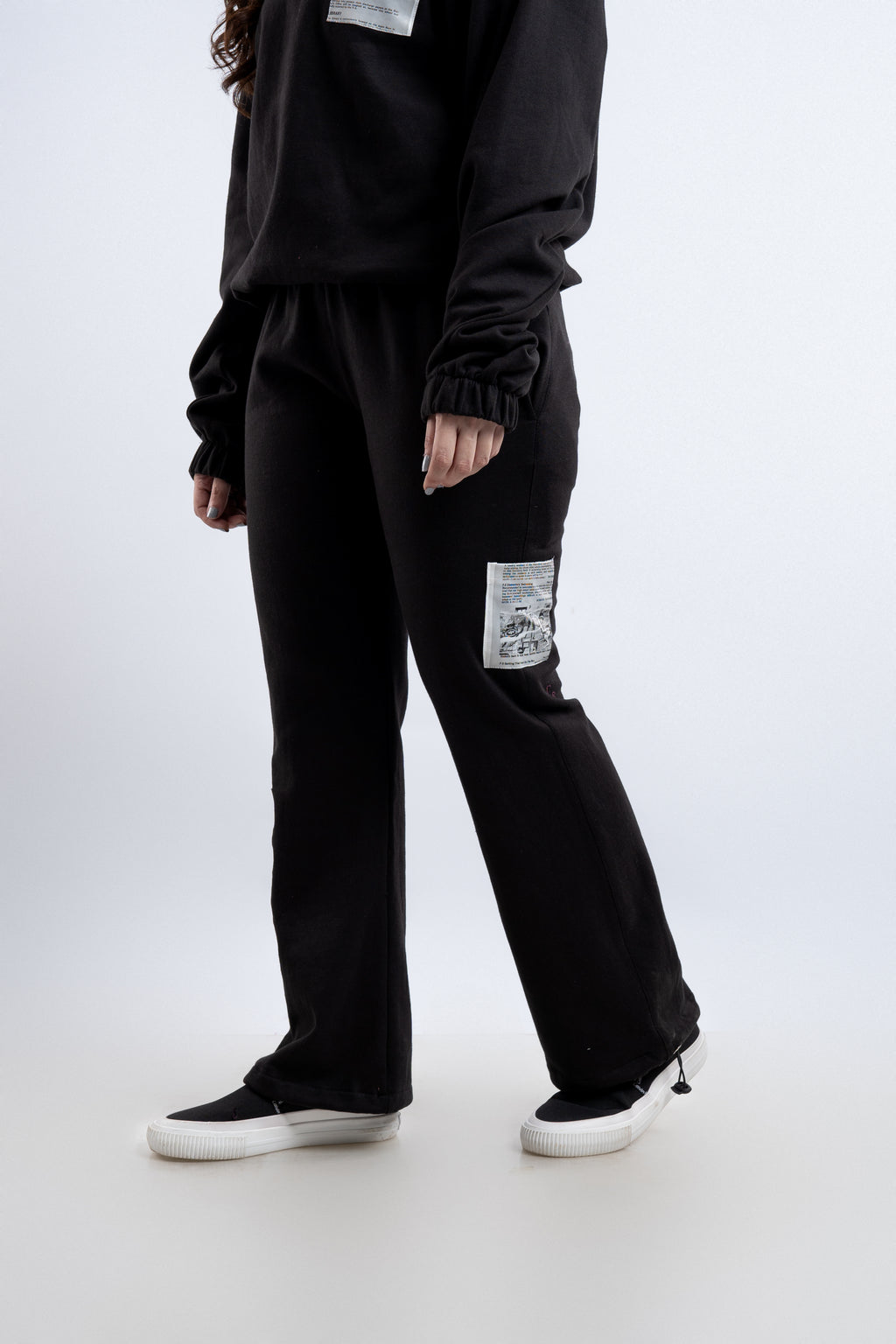 Black Patchwork Co-Ord Set