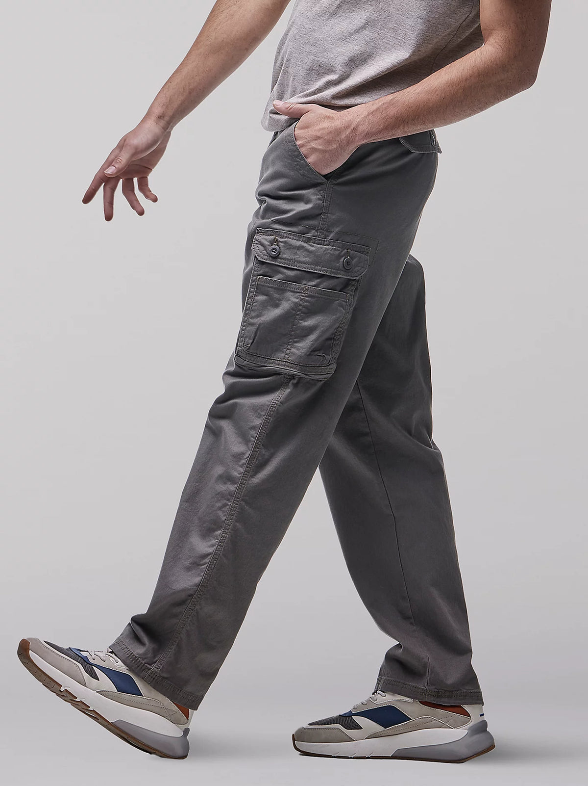 Relaxed Fit Cargo Twill Pant
