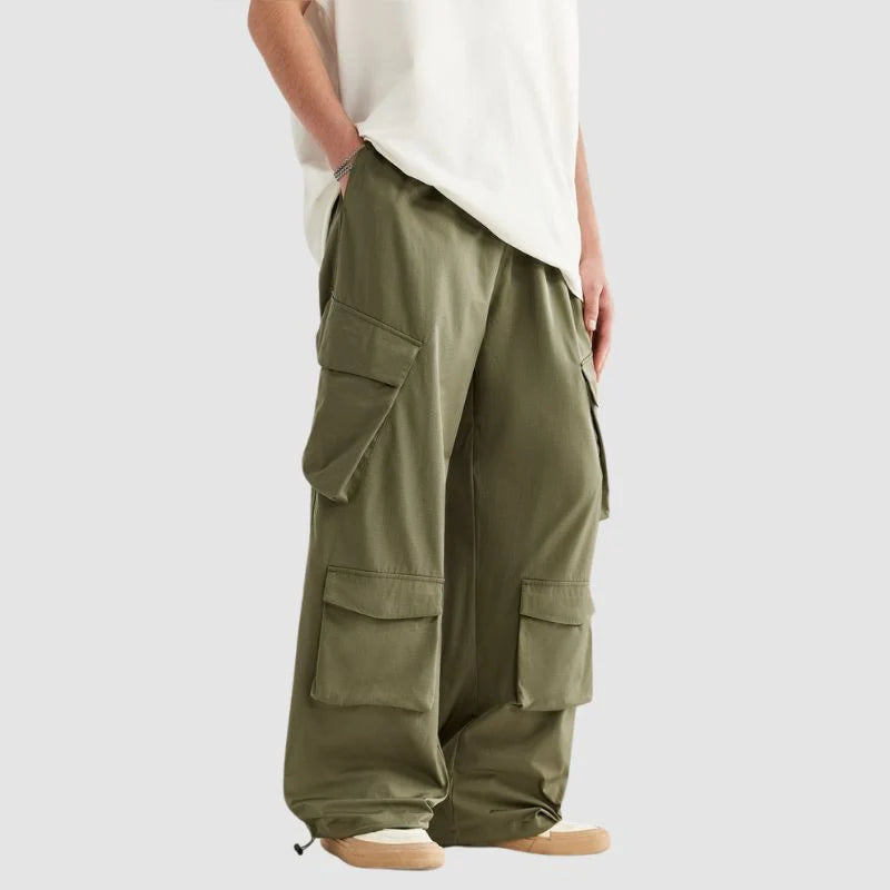 Double Cargo Pockets Pants