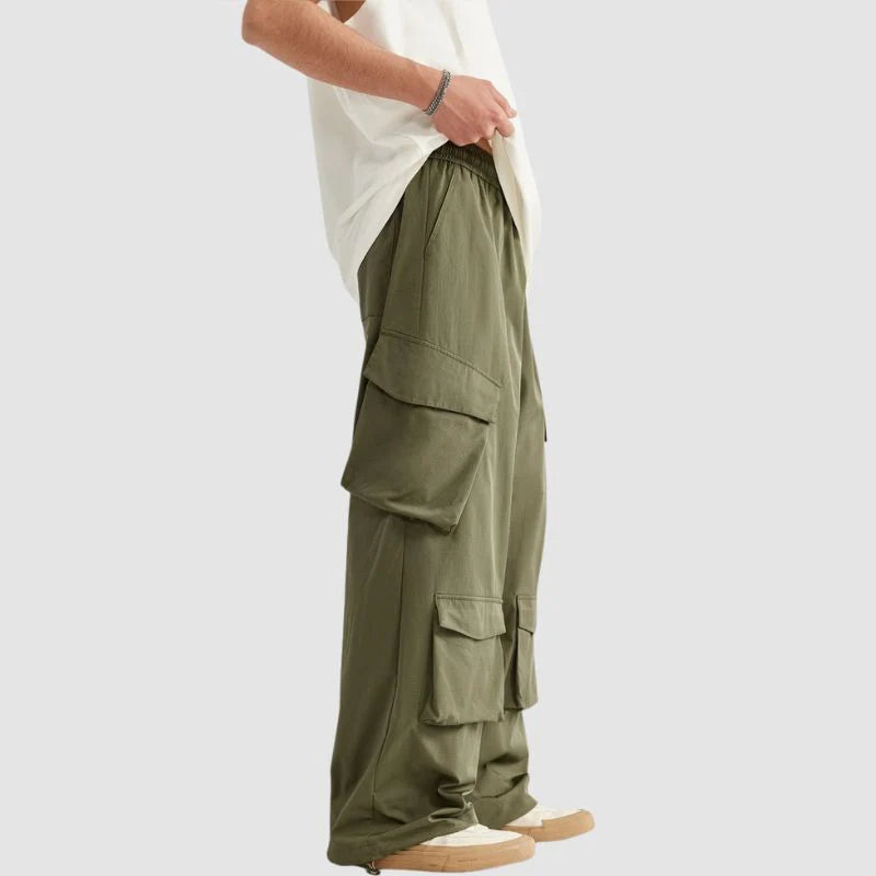 Double Cargo Pockets Pants
