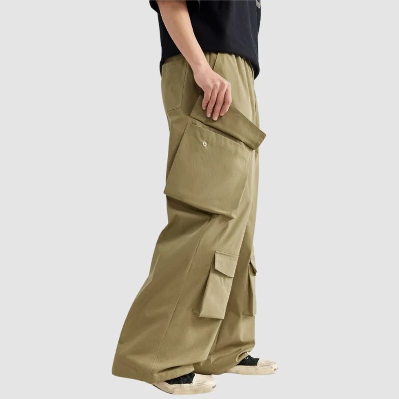 Double Cargo Pockets Pants