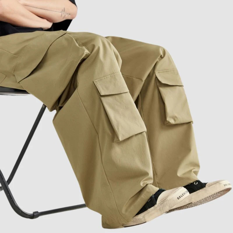 Double Cargo Pockets Pants