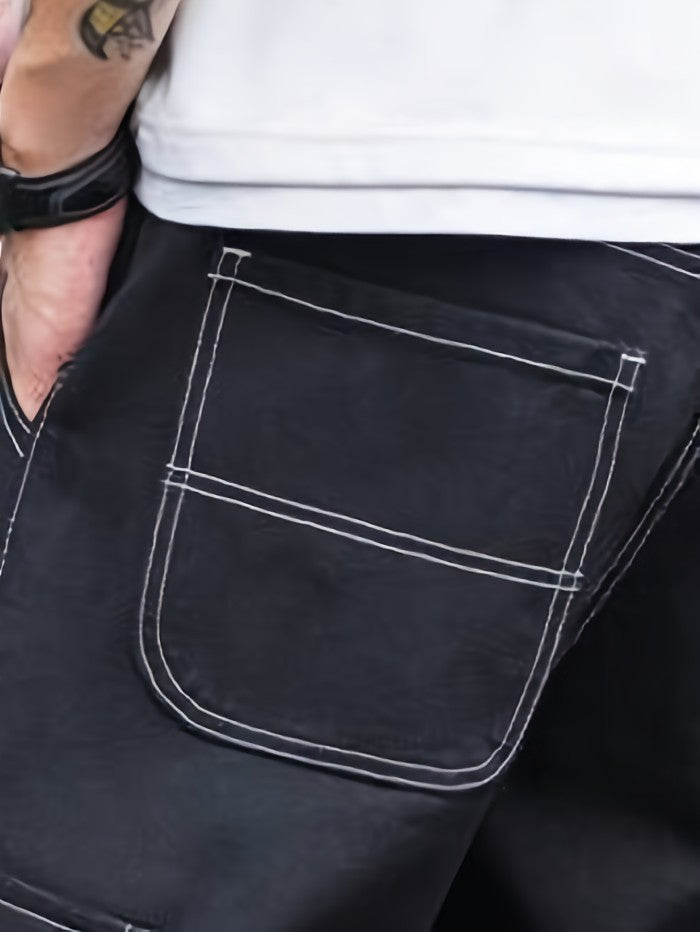 Cargo pant with white thread
