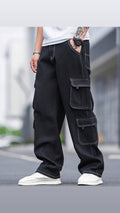 Cargo pant with white thread