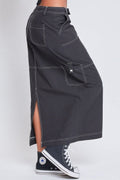 Twill Skirt With White Thread