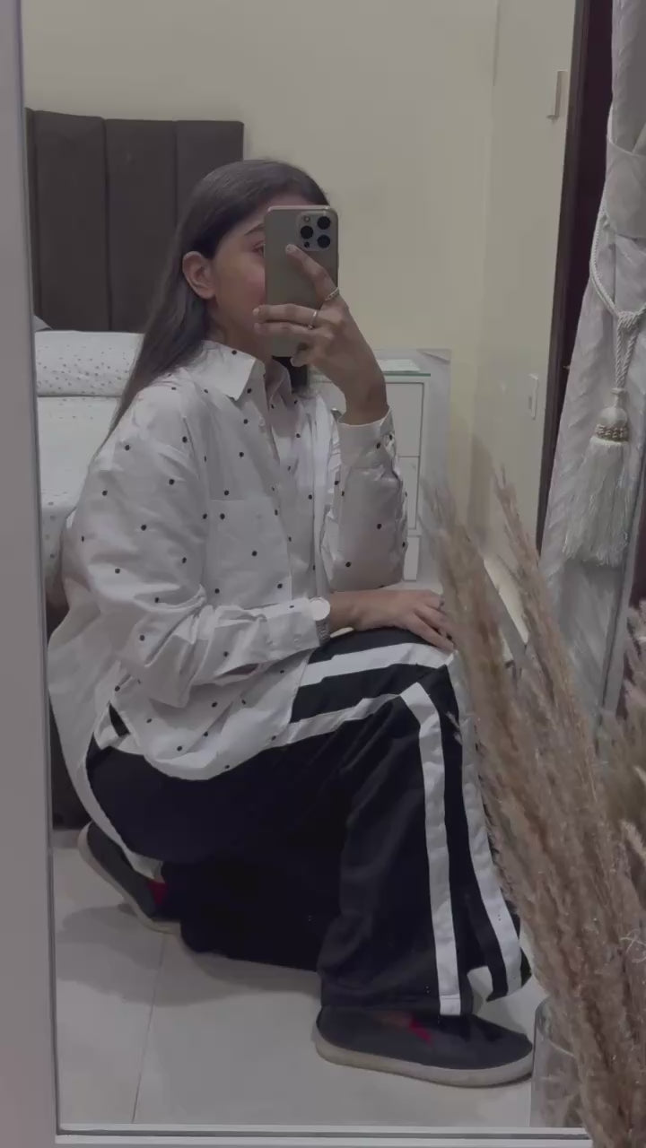 Striped Patchwork Jogger Pants